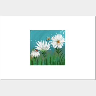 Daisies in Bloom Posters and Art